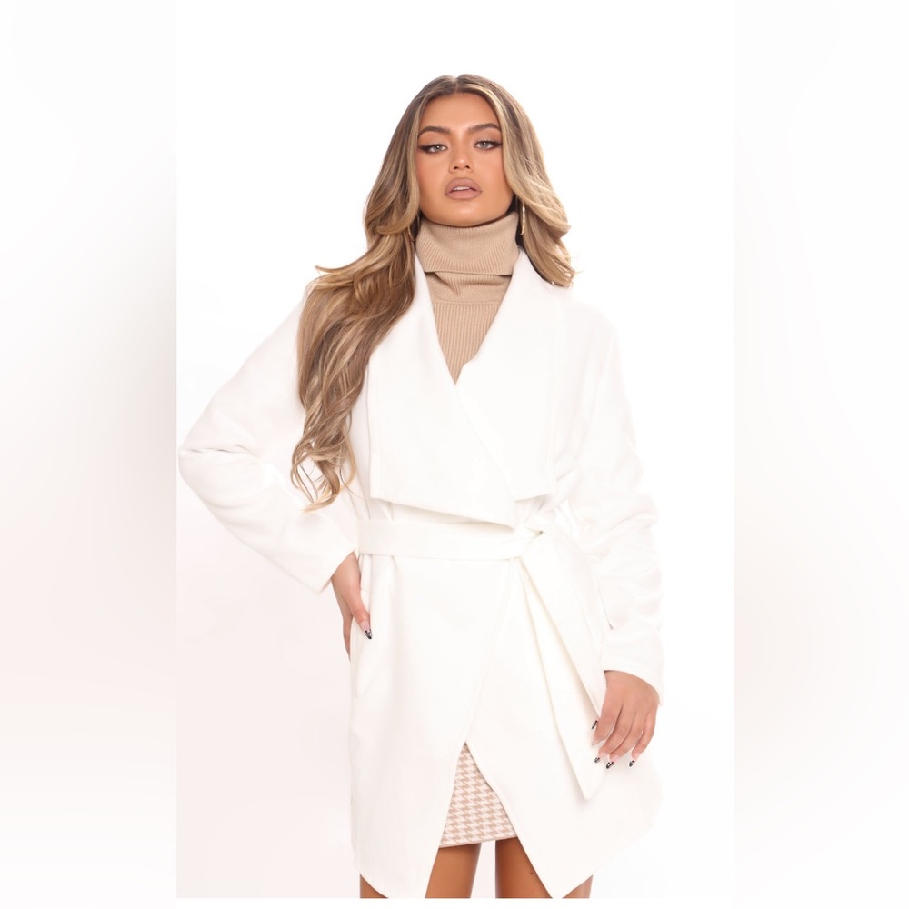 COPY - Cream White Fashion Nova Blazer Coat size XL